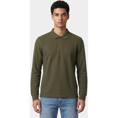 Levi's Ls Slim Housemark Polo Duffel Bag Size: M | Long-Sleeved T-Shirts Outlet | Heren | Groen