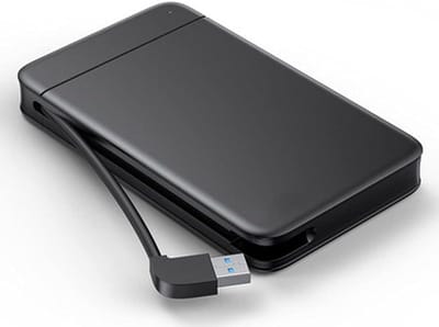 Externe Harde Schijf - HDD Caddy - Mobiel Kantoor - Toolless Installatie - 2.5 Inch - Zwart