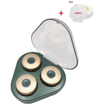 Fumigatie Draagbaar Oplaadbaar Rookloos Moxibustie Mini Moxibustie Apparaat Apparaat Verwarming Acupunctuurpunt Massage Pijnverlichting groen