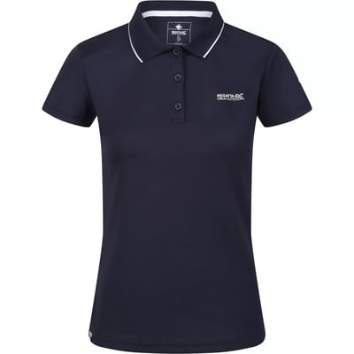 Dames Maverick V Polo met logo en V-vormige uiteinden