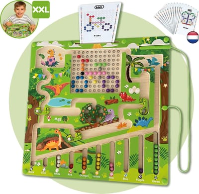 Biek® Magnetisch Doolhof - Magneet spel - Peuter speelgoed - Montessori speelgoed - Activiteitenbord - Magnetisch speelgoed - 3 jaar - 4 jaar - 5 jaar - 6 jaar