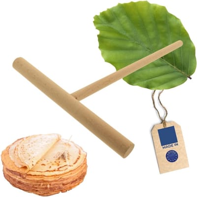 Houten Crêpesverdeler - Ideale Keukenhulp voor Perfecte Pannenkoeken, 22,5 x 20 cm