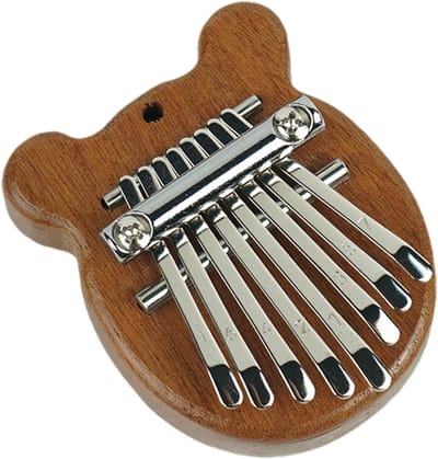 Houten Duimpiano - Zakmuziek Instrument - Beginners Muziek - 8 Fonetische Toetsen - 10 x 6 x 4 cm