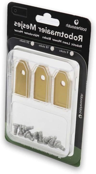 Robotmaaier Mesjes - Vervangende Bladen - Gazon Onderhoud - Titanium Gecoat - 90 stuks - Zilver
