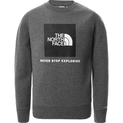 The North Face jeugdbox sweatshirt met ronde hals in grijs
