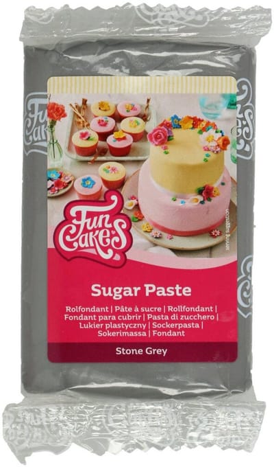 FunCakes Rolfondant - Grijs - 250g - Fondant - Taartdecoratie