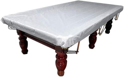 Biljarttafelhoes - Tafelbeschermer - Tafel Beschermen - Waterdicht PVC - 8 voet - Zilvergrijs