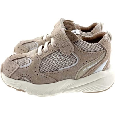 Shoesme Beige Sneakertje - Sneakers Kinderen - Unisex - BEIGE - Suède - Maat 23