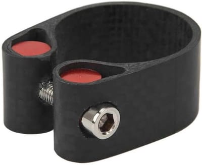 Zadelpenklem - Fietszadelklem - Fietszadel Verstellen - Lichtgewicht Carbonvezel - 30.8mm 31.6mm - Zwart