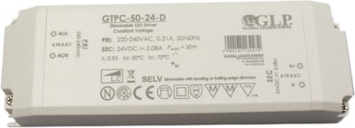 Professionele compacte dimbare led driver 24V - 50W