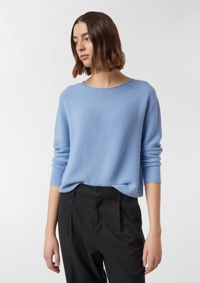 Comma  Pullover Blue Maat: 40 | Sweaters Outlet | Dames | Blauw