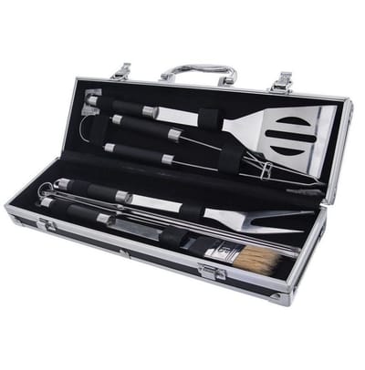 Orion - Grillgereedschap Set - RVS - In Koffer - 9-delig