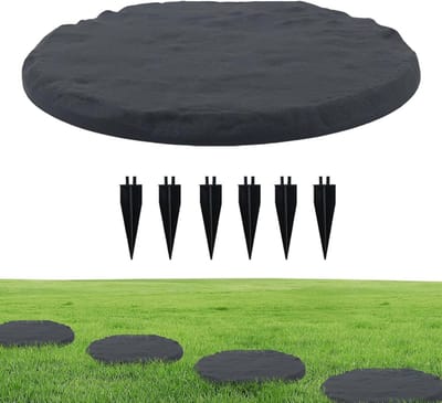 Tuin Stapstenen - Padstenen Grondhouders - Buiten Paden Aanleggen - Weerbestendig PP-hars - 39x40 cm - Circulair