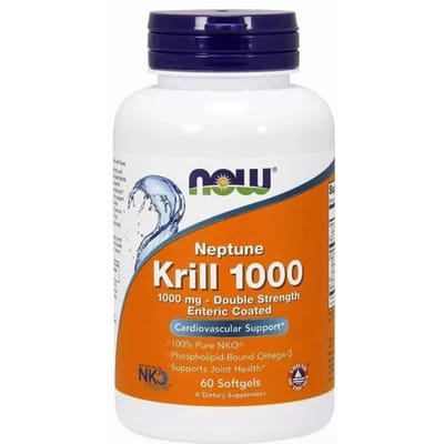 Neptune Krill Olie 1000mg - 60 Softgels - Now Foods - Visolie - Voedingssupplement
