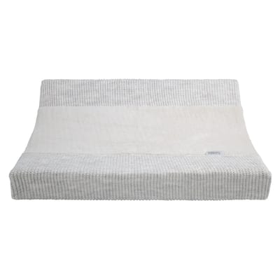 Baby's Only Gebreide baby aankleedkussenhoes - Waskussenhoes - Overtrek verzorgingskussen Hope - Ecru - 45x70 cm