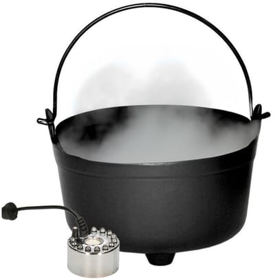 Halloween Heksenketel/kookpot met mistmaker - versiering/feestdecoratie - Horror