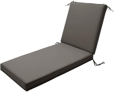 Ligstoelkussens - Zitkussens Buiten - Buiten Ontspannen - Waterdicht En Afneembaar - 183 x 53 cm - Grijs