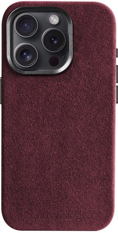 iPhone Alcantara Case - Wine Red
