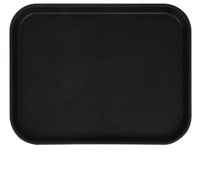 Cambro Camtread Rechthoekig Antislip Glasvezel Dienblad Zwart 45,7cm CT277