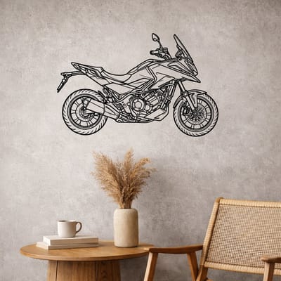 BR2Laser Honda NC750X – Wanddecoratie – Lasergesneden Hout – Motorkunst – 35 cm Breed