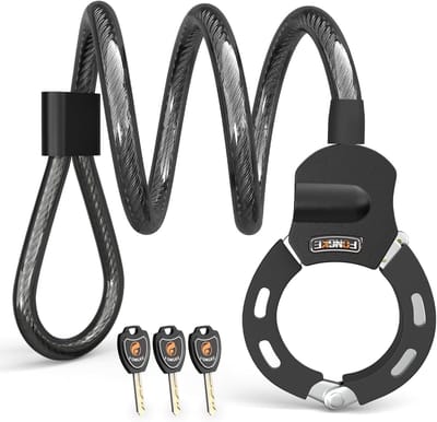 Scooter Kabel - Fietsslot - Voertuig Beveiligen - Extra Dik Staal - 100 cm - Zwart