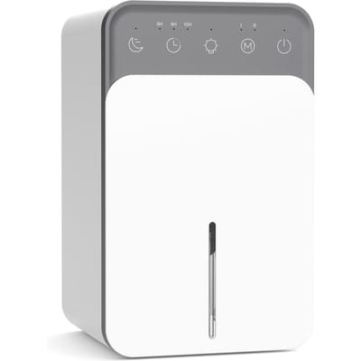 1500ML Slimme Luchtontvochtiger Draagbaar Stil Mini voor Slaapkamer Kantoor Stille Vochtige Opname Kleine Ontvochtiger EU Plug wit