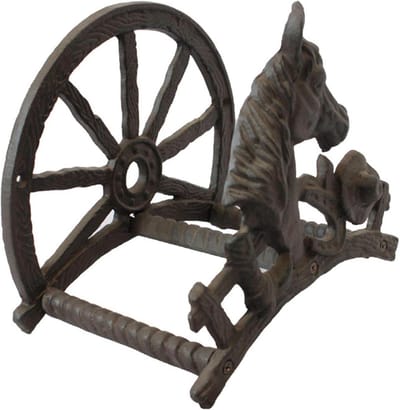 Slanghouder Hanger - Waterrek Tuin - Tuinslang Opbergen - Weerbestendig Gietijzer - Muur Opknoping - Zwart