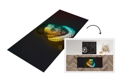 Keukenloper - Loper keuken - Kunst - Willem van Oranje - Regenboog - 120x50 cm - Keukenloper vinyl
