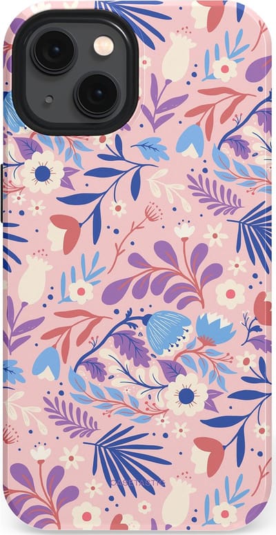 Casetastic Hoesje Geschikt voor Apple iPhone 13 Magsafe - Stijlvolle Beschermende Duo-layer Case - Bloeispel