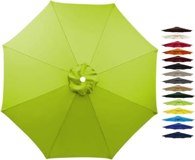 Parasol Vervangende Hoes - Parasol Luifel - Tuin Beschermen - Waterdicht UV50 - 300cm 8 Stuiten - Grasgroen