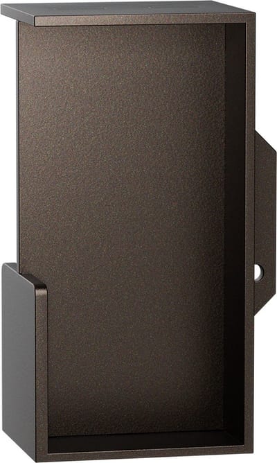 Schuifdeurkom - Dark Brons Kleur - RVS - GPF - inbouw Dark blend G-greep rechthoekig 100x50x40mm