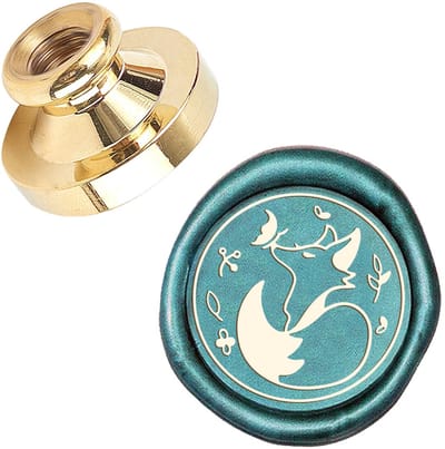 Allecto - Wax Seal Stempel Vos - Vintage Afdichting - 25mm - Perfect voor Enveloppen en Uitnodigingen - Geschikt voor Bruiloft en Feestdagen