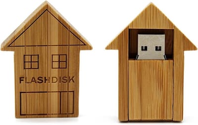 128GB 3.0 Hout huis USB stick