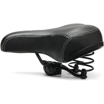 Selle Large à Amortissement Élastique Élevé pour Vélo, Selle Large Confortable pour Vélo de Route VTT Montagne, Coussin Confort Large Souple, Pièces de Vélo gray