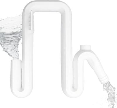 Overloopslang Regenton - Wateropvangslang Regenwater - Regenwater Beheren - Installatie Zonder Boren - 1 stuk - Wit