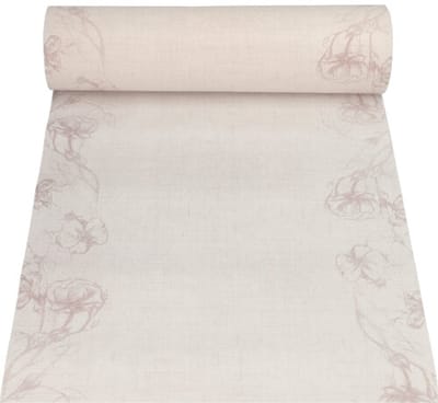 Tafellopers, stofkarakter, PV-Tissue Mix "ROYAL Collection" 24 m x 40 cm "Blossom"