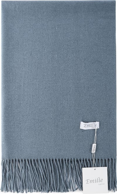 Emilie Scarves Pashmina sjaal Cashmere omslagdoek Petrol - 200*63CM