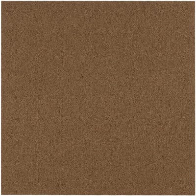 Tapijttegels zelfliggend - Vloertegels kantoor - Bedrijfsvloer aanleggen - Antislip vinyl achterkant - 50x50 cm - Edinburgh Bruin