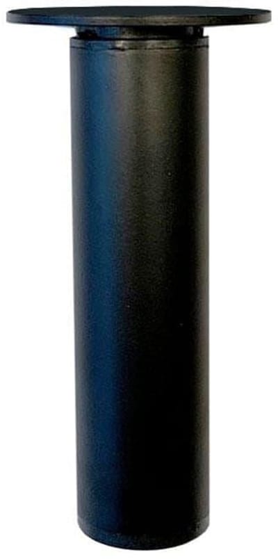 FLE - Stalen verstelbare meubelpoot zwart rond ø 3 cm en hoogte 11,5 cm
