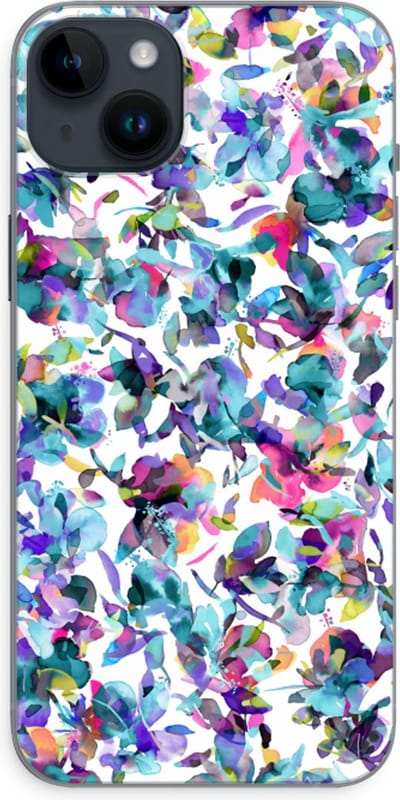 Case Company® - Hoesje geschikt voor iPhone 14 Plus hoesje - Hibiscus Flowers - Soft Cover Telefoonhoesje - Bescherming aan alle Kanten en Schermrand