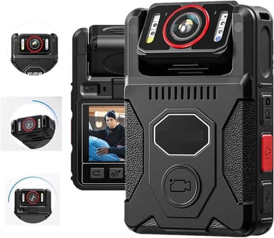 Draagbare Camera - Mini Recorder - Veiligheid Vastleggen - 4K Resolutie Nachtzicht - 15 Uur Opname - Zwart