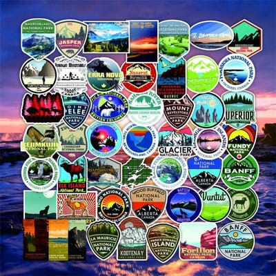 10 30 50 Stuks Canada Stickers Voor Koffer Skateboard Laptop Bagage Koelkast Telefoon Auto Styling Doe-het-zelf Sticker Pegatinas blue