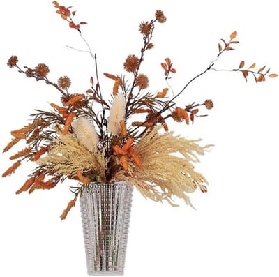 Kunstbloemen Vaas - Decoratie Set - Huis Aankleden - Realistisch Materiaal - 65 cm Hoog - Multicolor