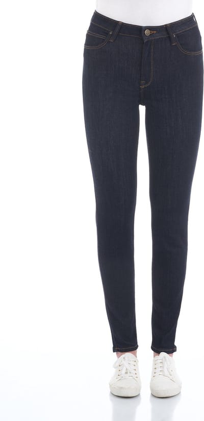 Lee Dames Jeans Broeken Scarlett High skinny Fit Blauw Volwassenen Denim Jeansbroek