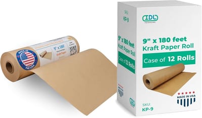 Bruin inpakpapier Rol - 54,9 Meter Dik Kraftpapier voor Verpakken en Knutselen