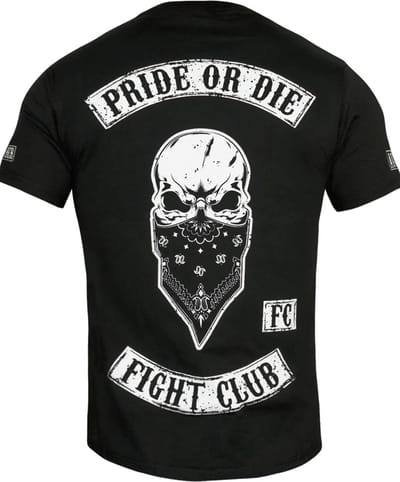 PRiDEorDiE FIGHT CLUB T Shirt Zwart - S