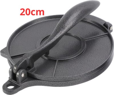 Bovista Tortillapan - Tortilla Pers - Tortillapers - Maker - Press - Taco - Zwart - 20cm