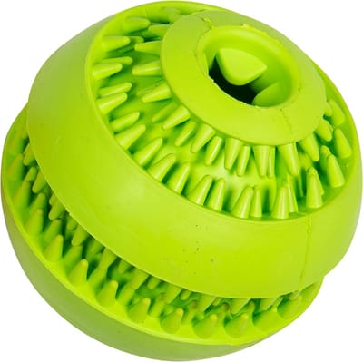 Jack And Vanilla - Speelgoed - Rubber Toys Traktatiebal - Groen - Ø8x7,6cm 49/5054 - 183728