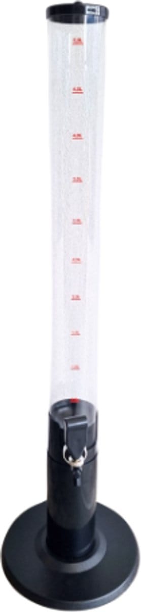 Biertoren van Biertorentje.nl - Biertoren - Biertap - Bierdispenser - Tafeltap - Dranktap - Drankdispenser - Feestaccessoires - Inhoud 5 Liter met verzwaarde voet - Set van 2 stuks