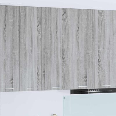 vidaXL - Hangkast - Grijs - Sonoma - 40 - x - 31 - x - 100 - cm - Bewerkt - hout